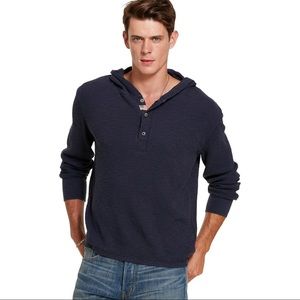 Denim & Supply Ralph Lauren Men’s Small Waffle Knot Henley Hoodie